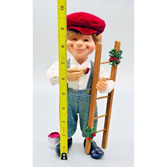 Karen Didion Originals Christmas Elf Painter Ladder 9 inch Figure - Picture 8 of 8